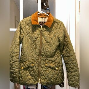 Barbour Quilted Khaki Green Jacket